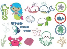 Stickserie - Unterwasser Welt